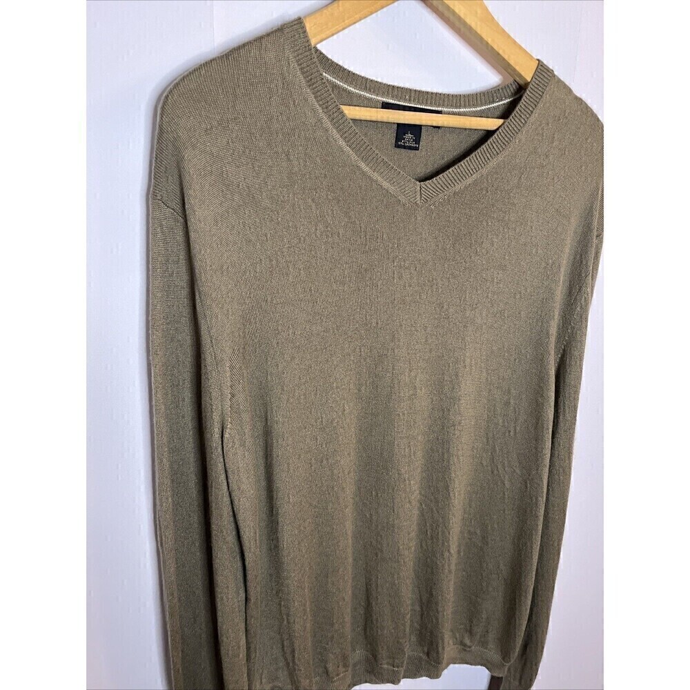 Banana Republic Sweater Mens Large Luxury Blend Silk Cashmere VNeck Knit Classic